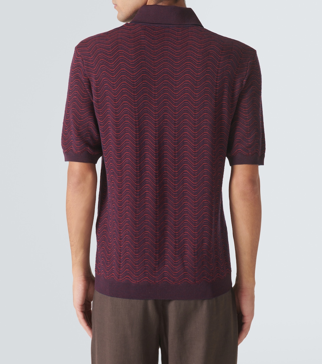 Polo de mezcla de lana en zigzag | Missoni