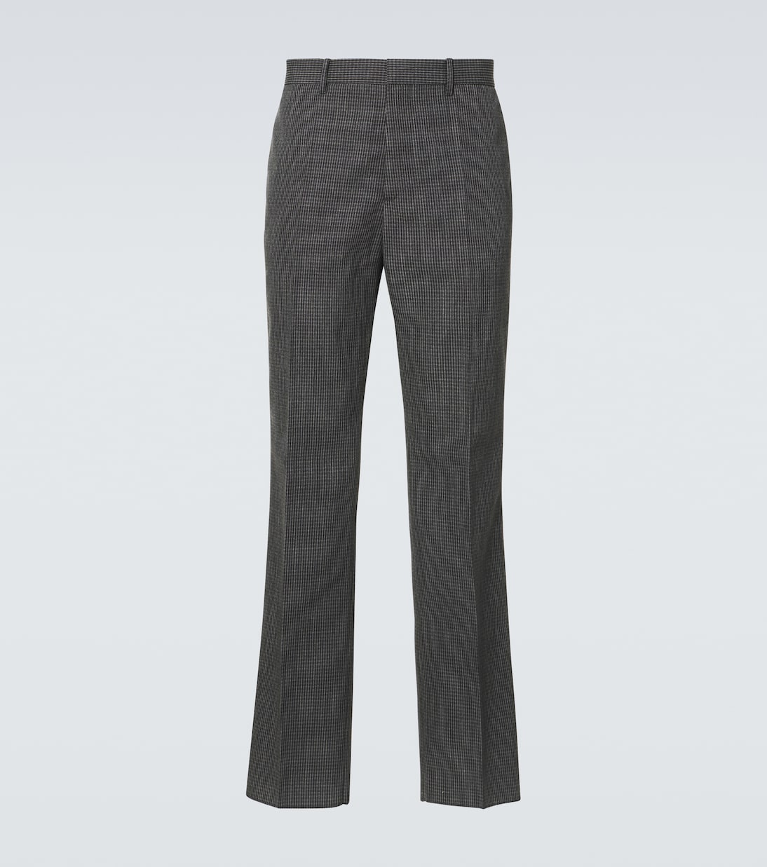 Checked virgin wool straight pants | Jil Sander
