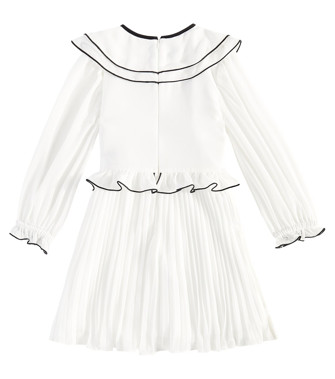 Abito in chiffon con volant | Self-Portrait Kids