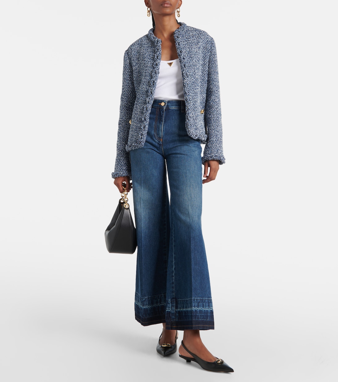 High-Rise Jeans VGold | Valentino