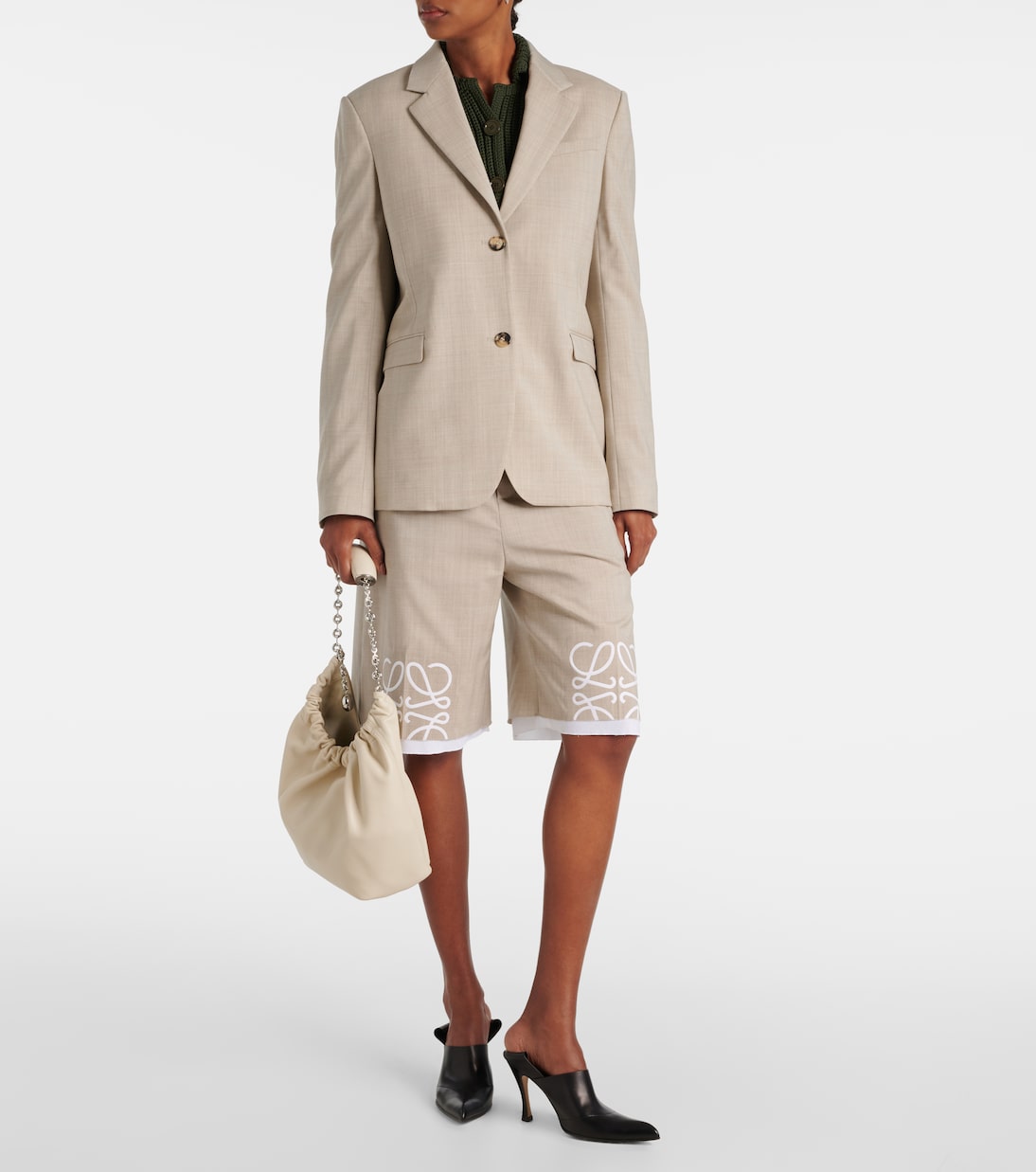Blazer de lana con abertura | Loewe