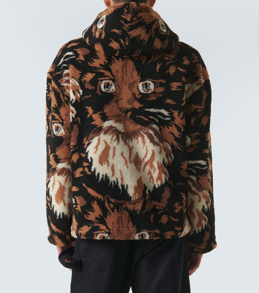 Felpa in pile con cappuccio e zip | JW Anderson