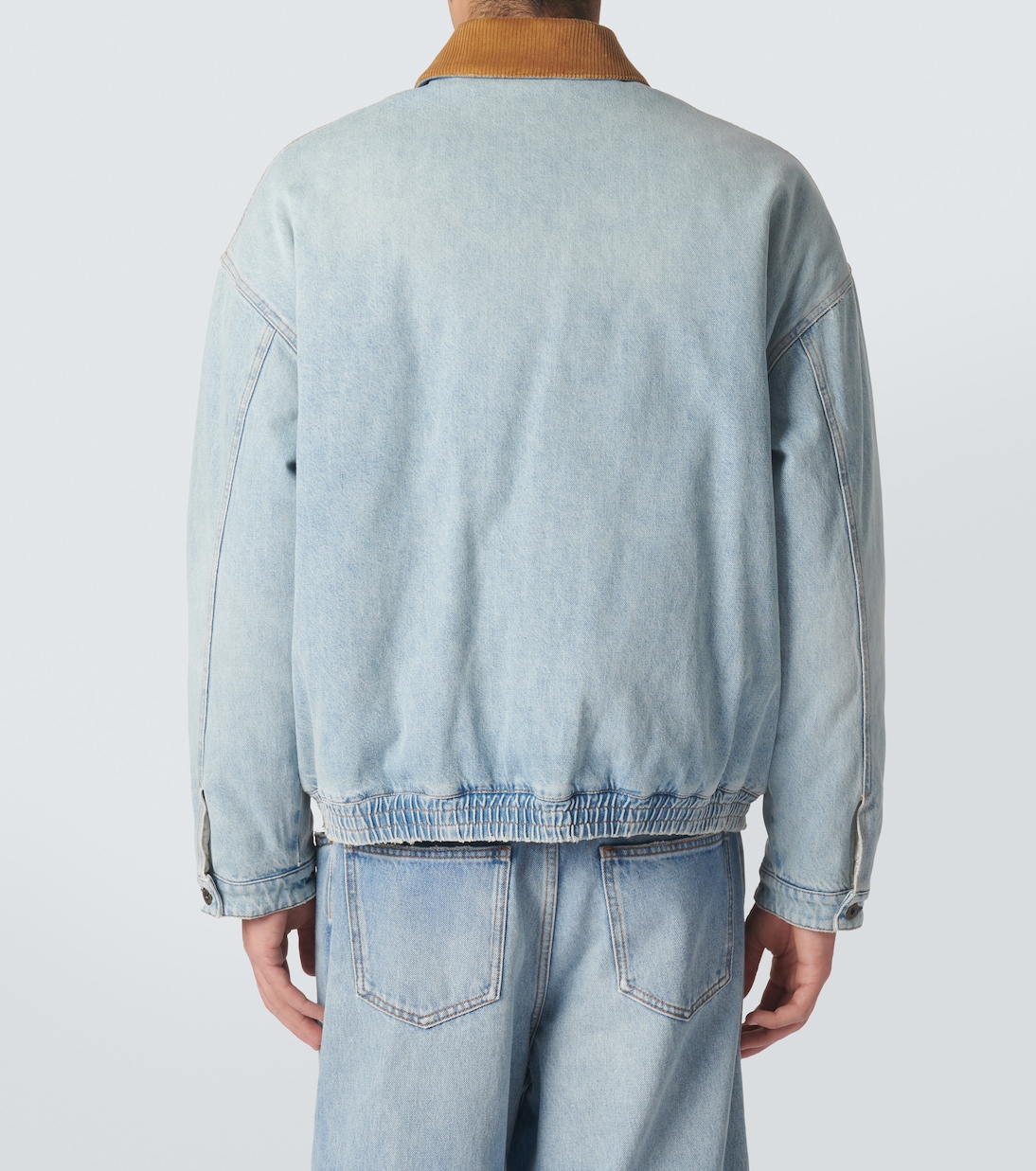 Blouson aus Denim mit Cord | Miu Miu