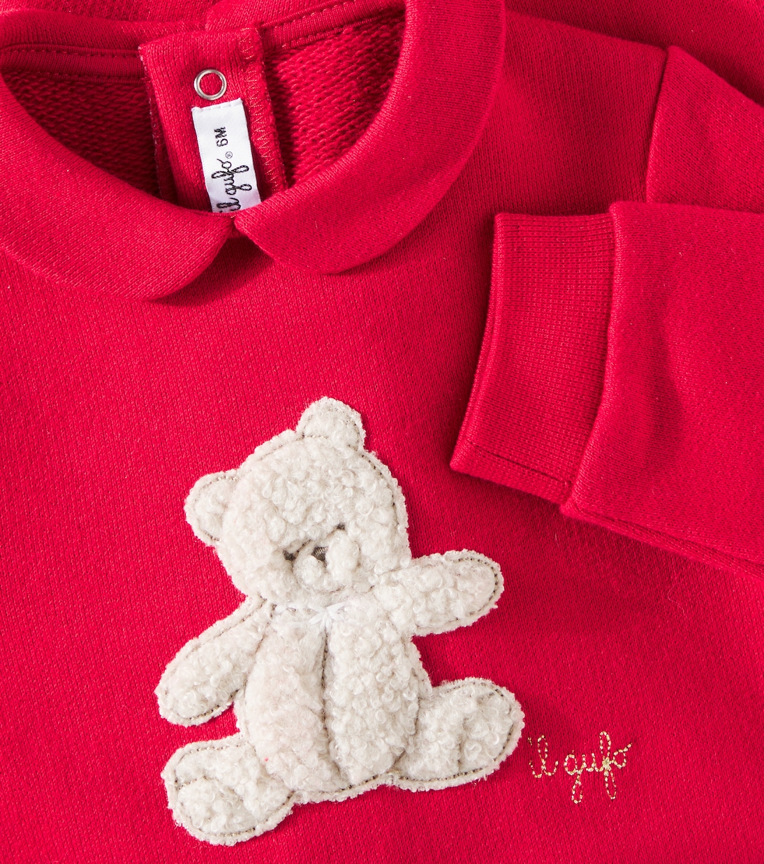 Baby - Tutina in cotone con applicazioni | Il Gufo