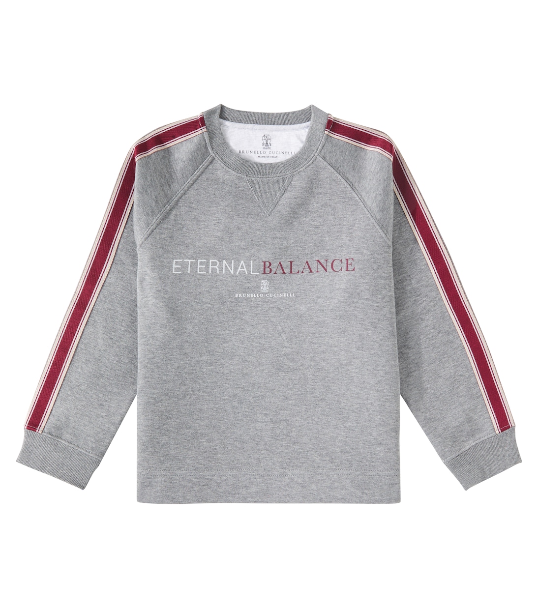 Felpa in misto cotone con stampa | Brunello Cucinelli Kids