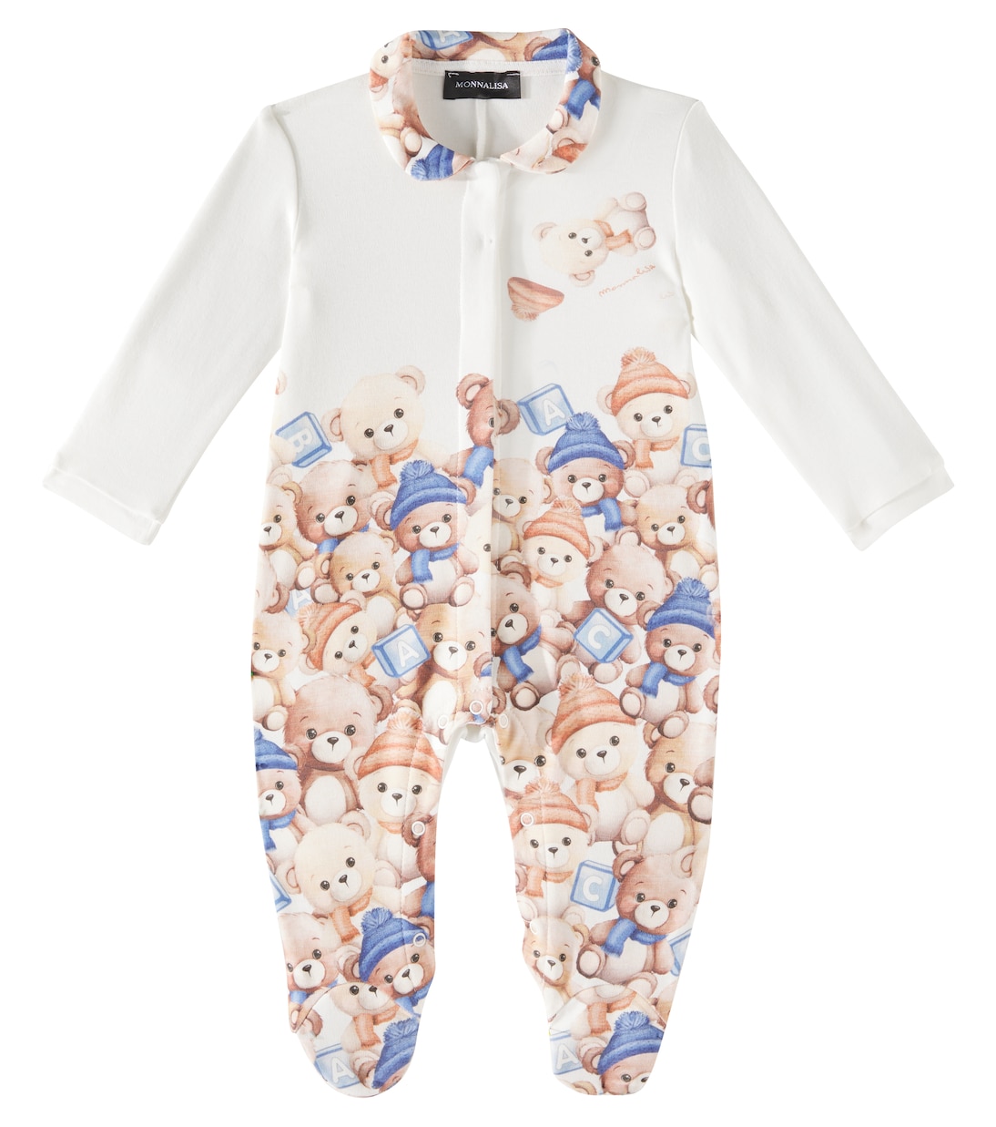 Baby - Tutina in cotone con stampa | Monnalisa