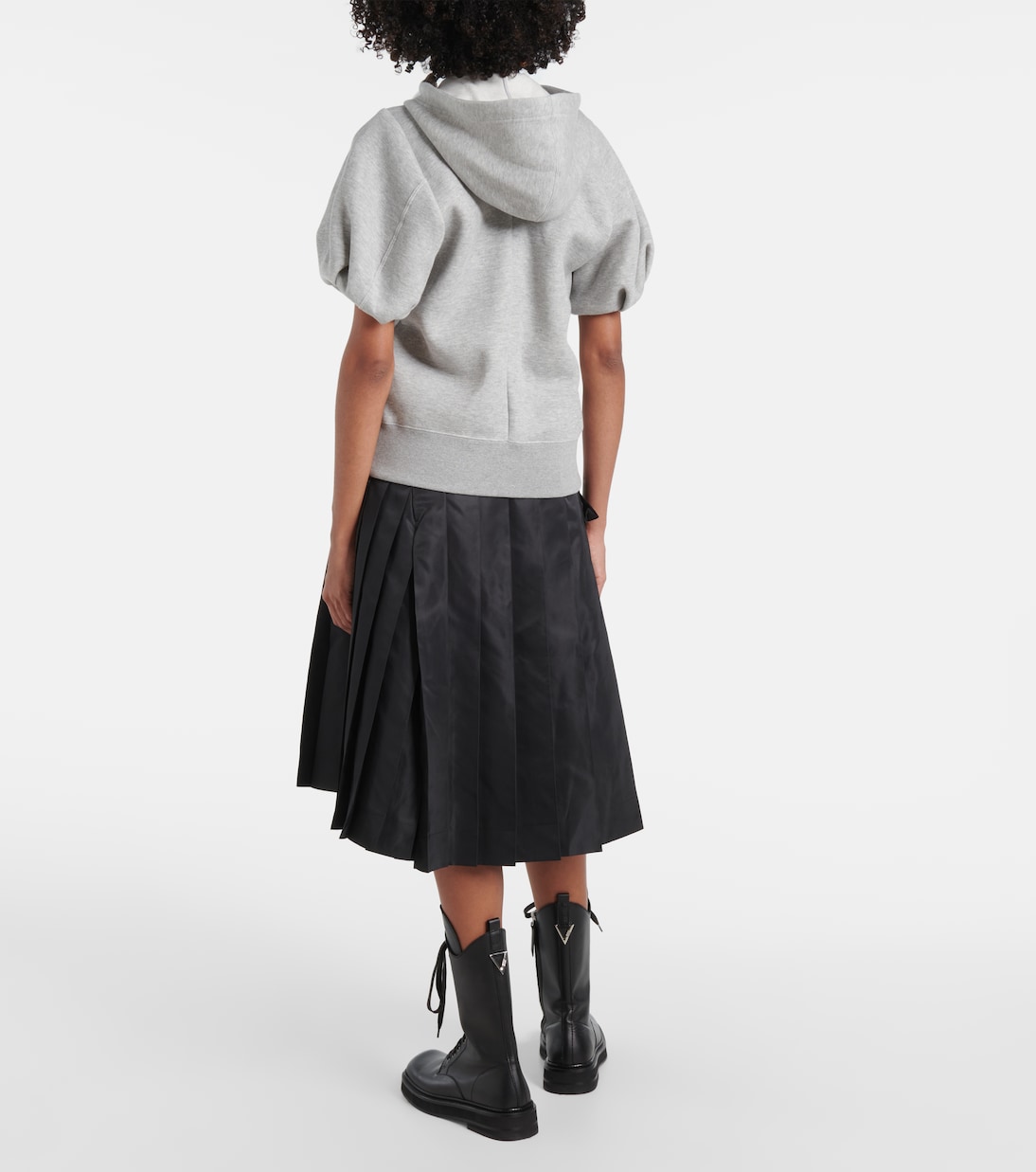 Sponge jersey zip-up hoodie | Sacai