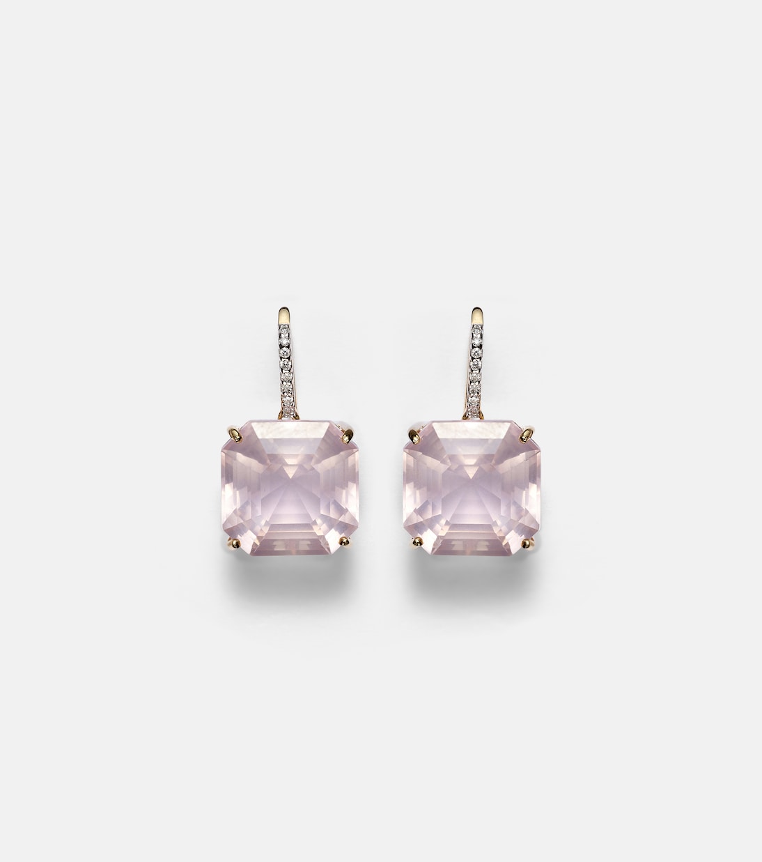 Boucles d'oreilles en or 14 ct, topaze et diamants | Mateo