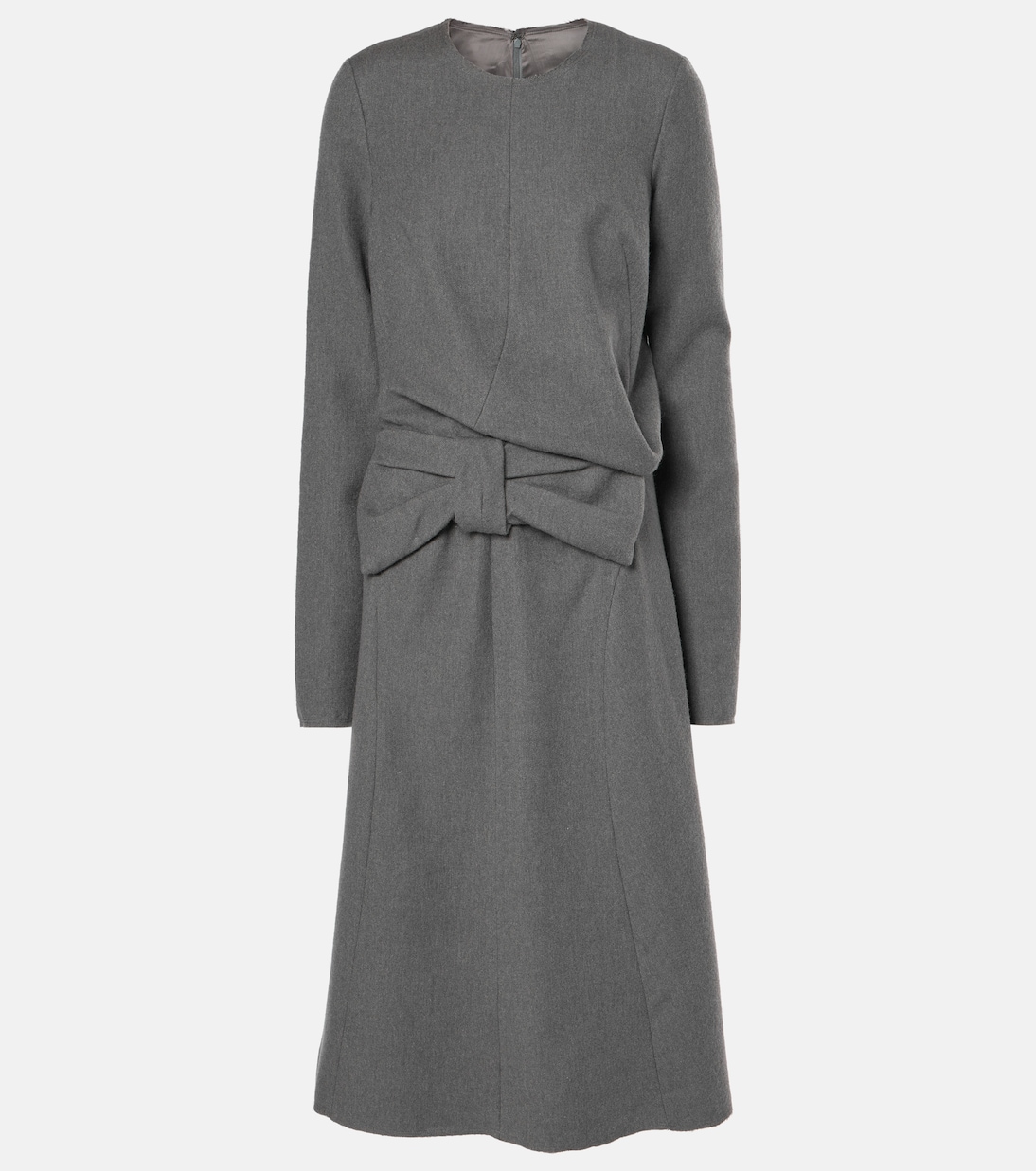 Robe midi en coton et laine | Maison Margiela