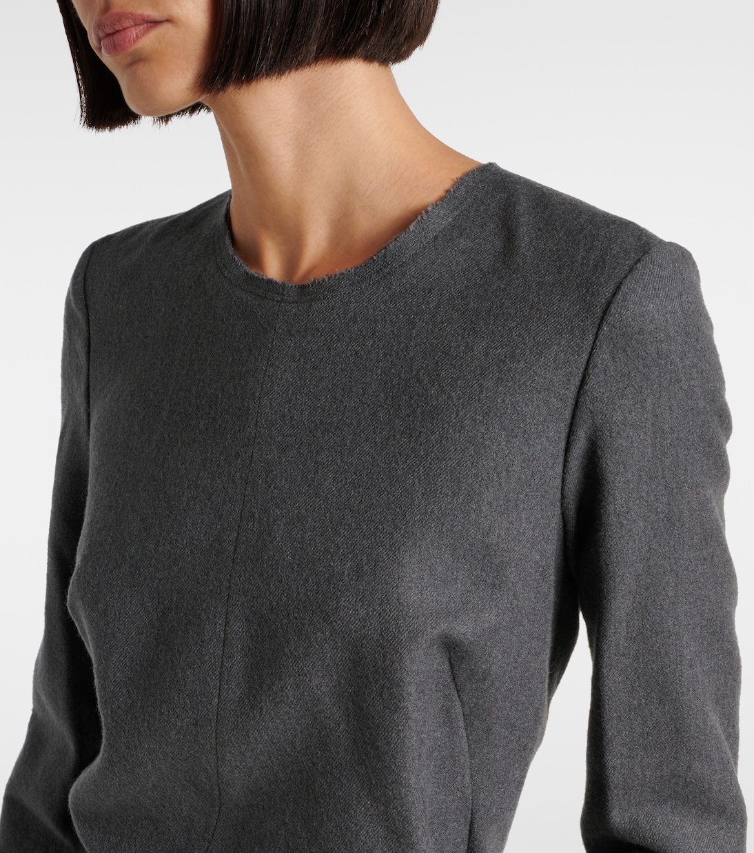 Robe midi en coton et laine | Maison Margiela