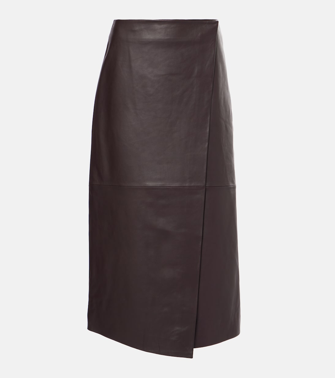 Jupe portefeuille Hedi en cuir | The Frankie Shop