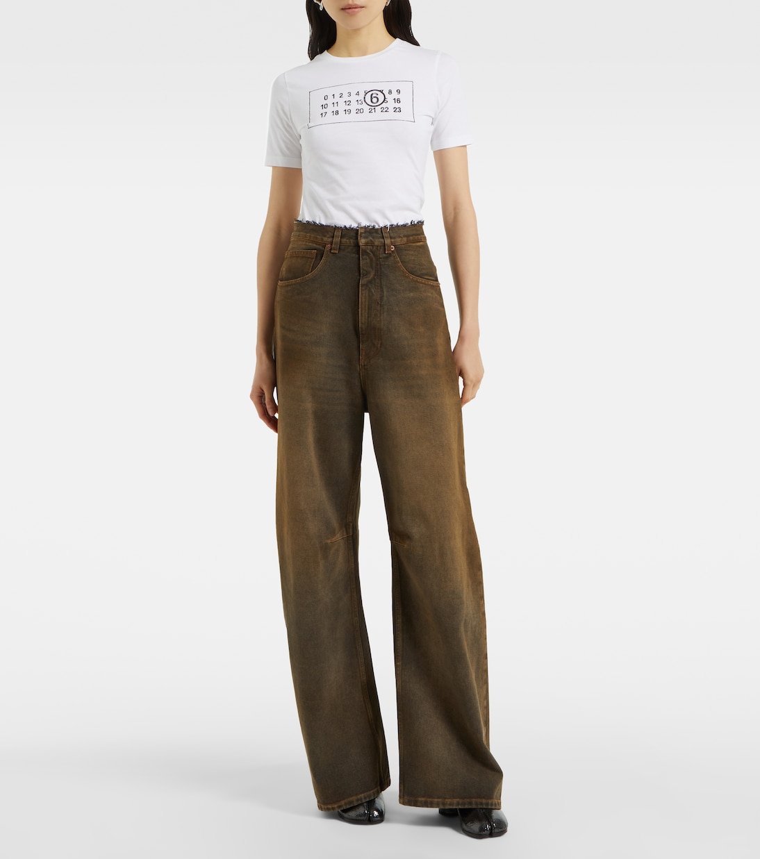 Jeans a gamba larga | MM6 Maison Margiela