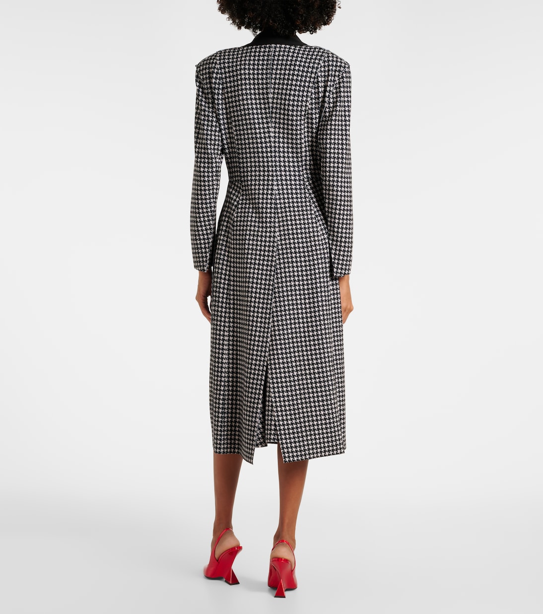 Cappotto monopetto pied-de-poule | Norma Kamali