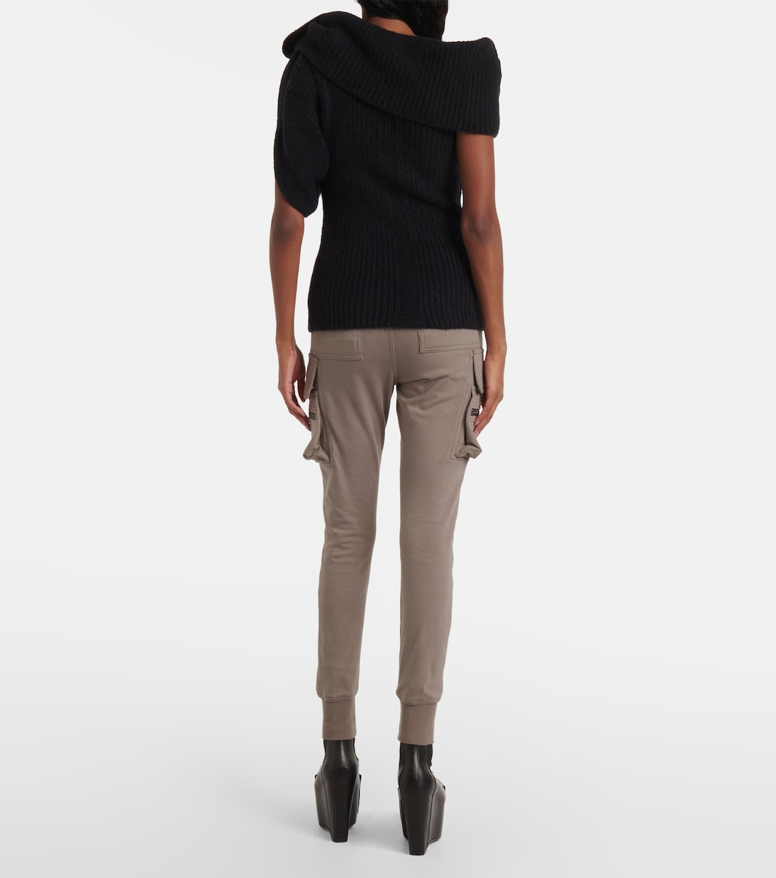 Top asimétrico Porterville de mezcla de alpaca | Rick Owens