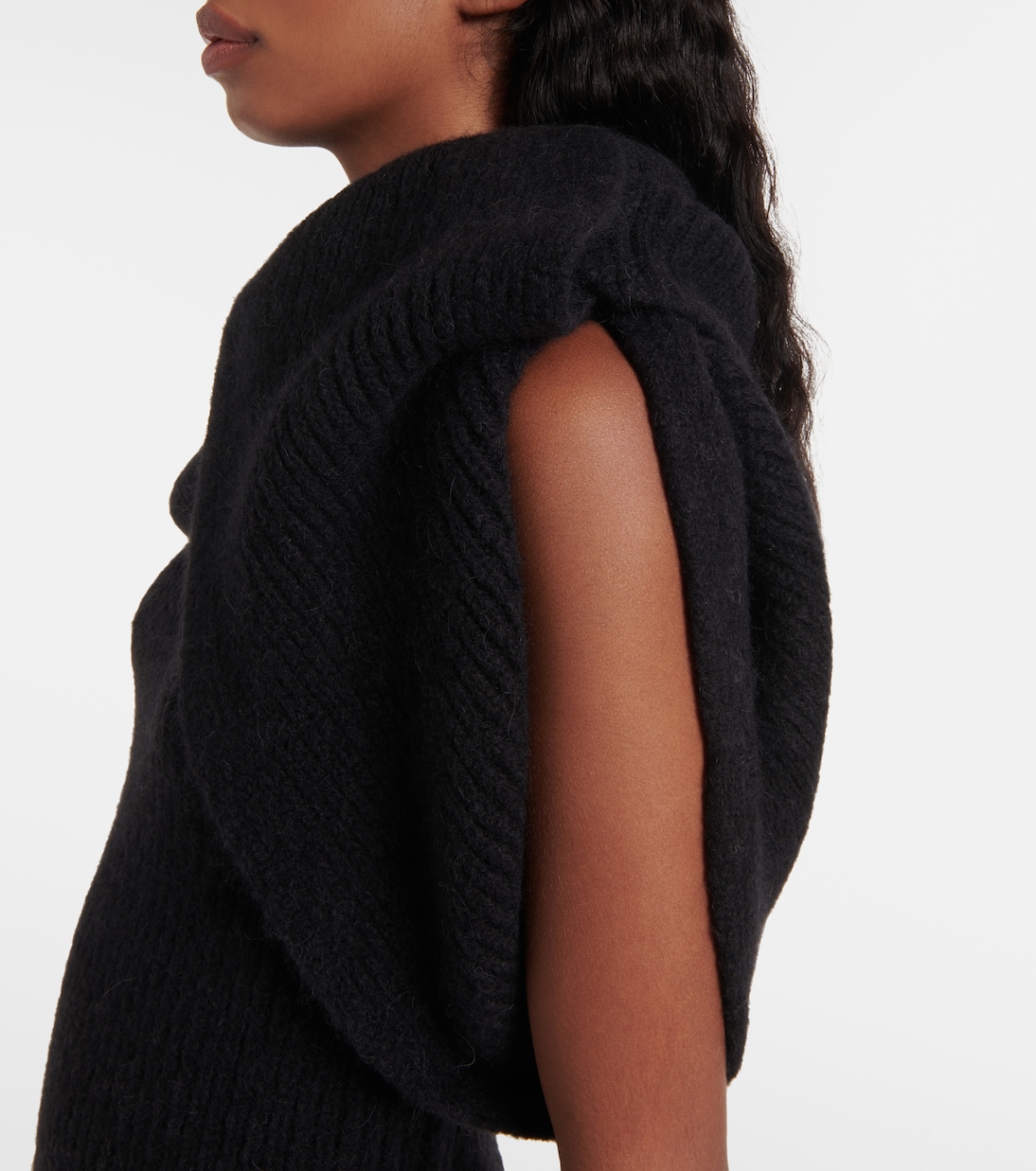 Top asimétrico Porterville de mezcla de alpaca | Rick Owens