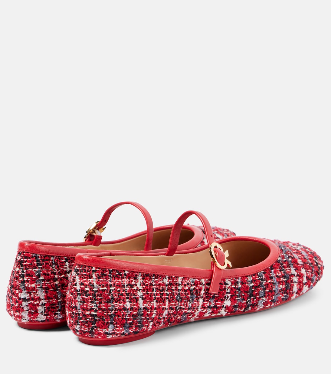 Carla bouclé Mary Jane flats | Gianvito Rossi