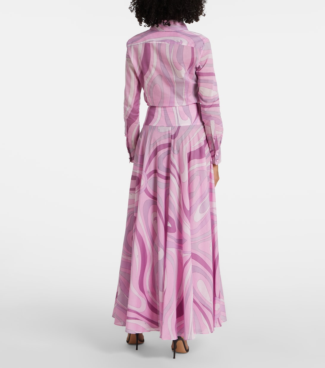 Jupe longue Marmo en coton | Pucci
