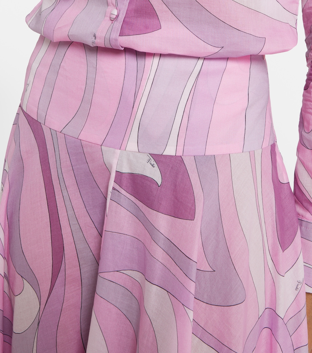 Jupe longue Marmo en coton | Pucci