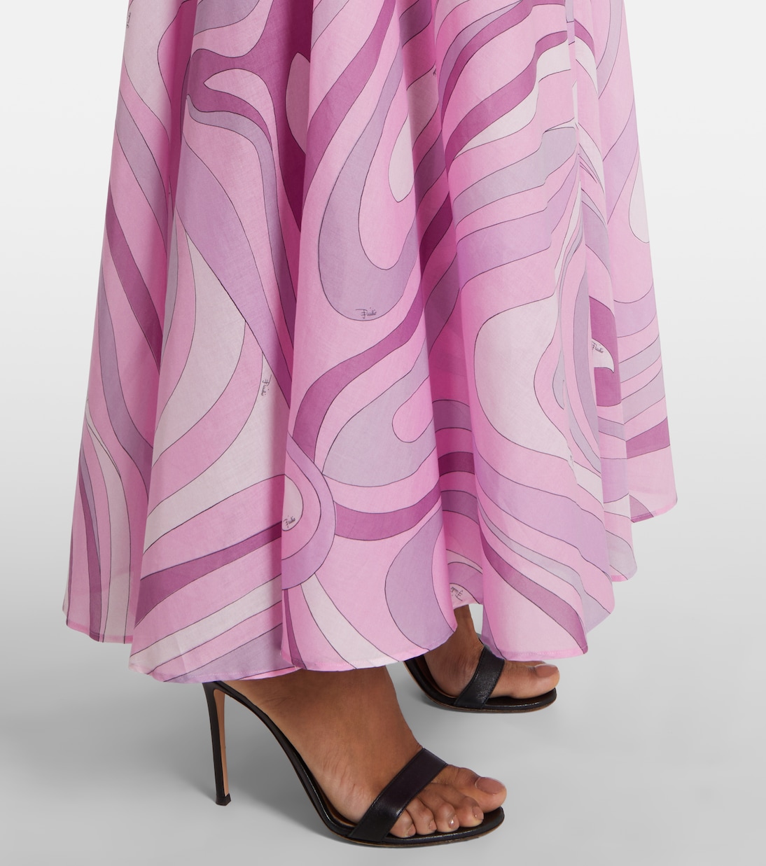 Jupe longue Marmo en coton | Pucci