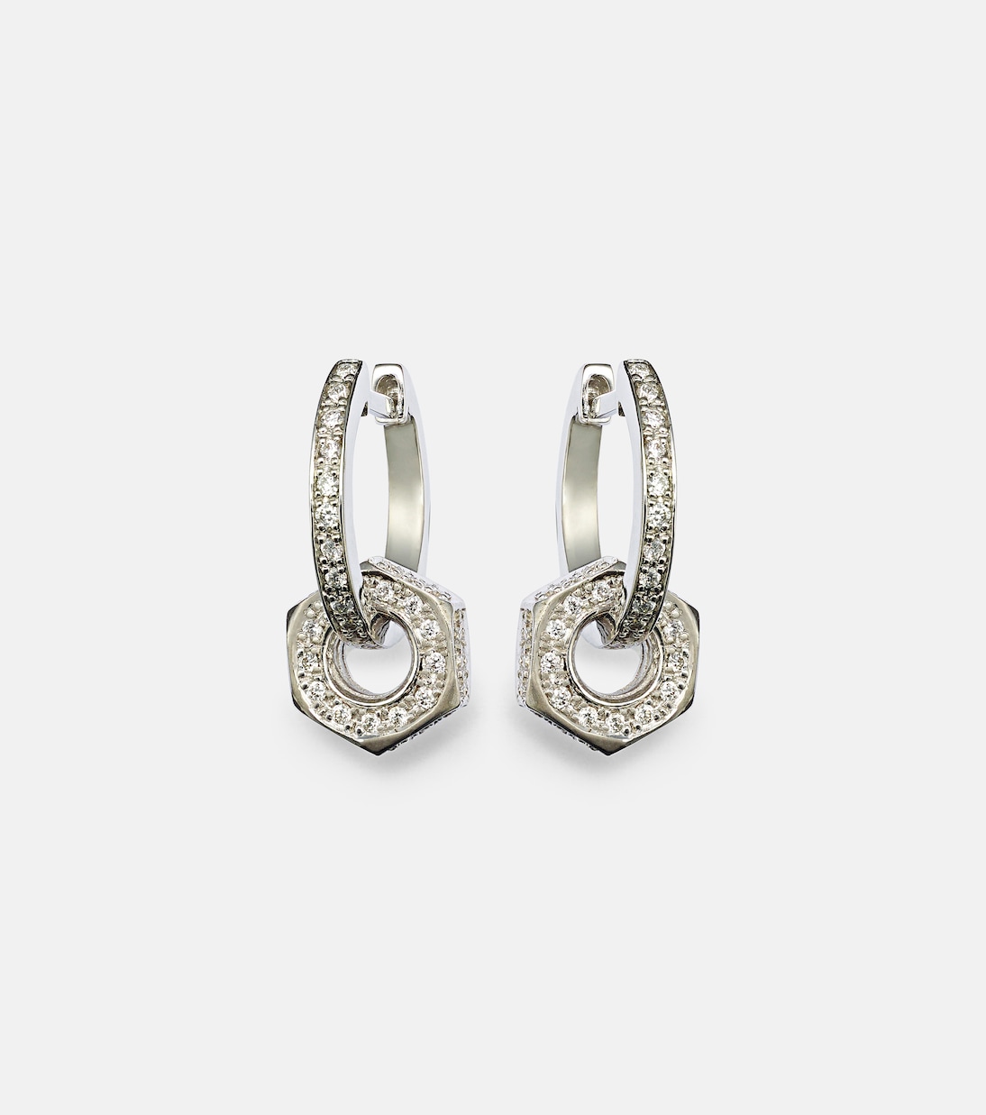 Orecchini Nut in oro 18kt con diamanti | Ileana Makri