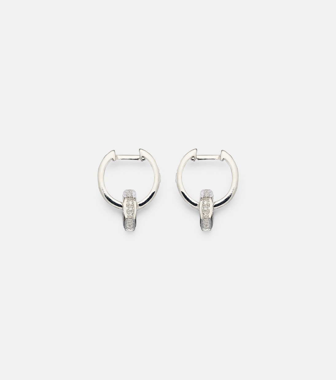 Orecchini Nut in oro 18kt con diamanti | Ileana Makri