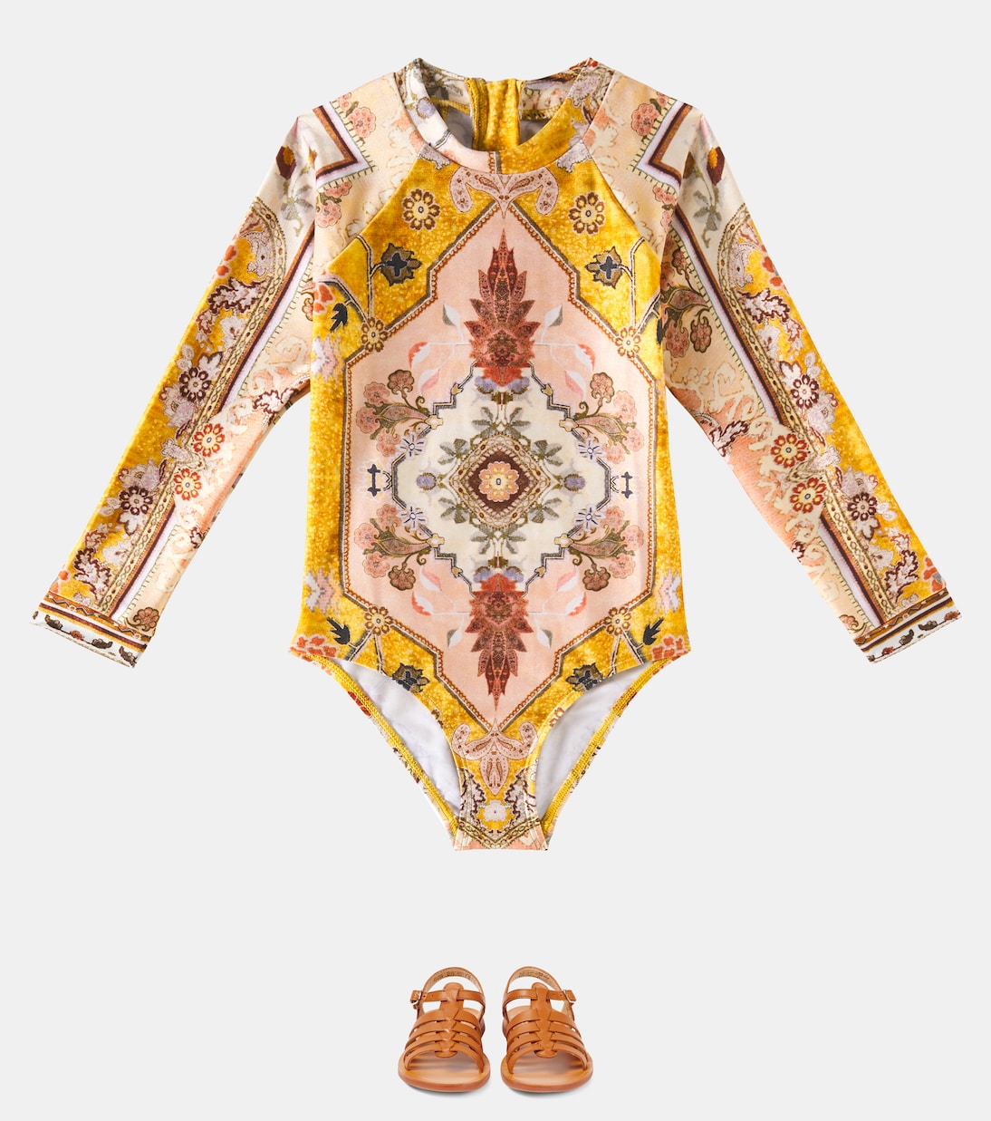 Bedruckter Rashguard-Badeanzug Wylie | Zimmermann Kids