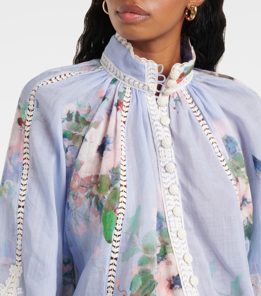 Camisa Floral Zimmermann Everley para Jóvenes Modernos