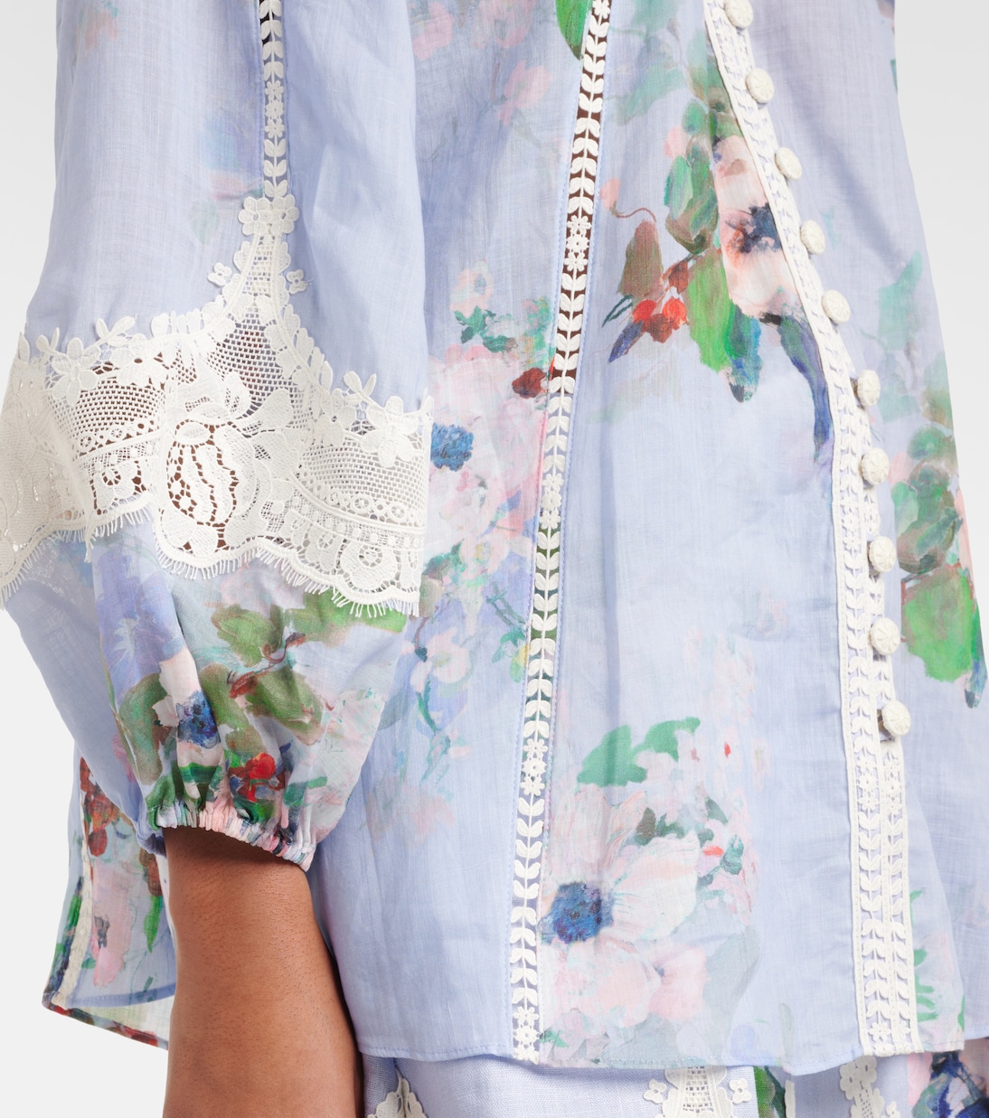 Camisa Floral Zimmermann Everley para Jóvenes Modernos