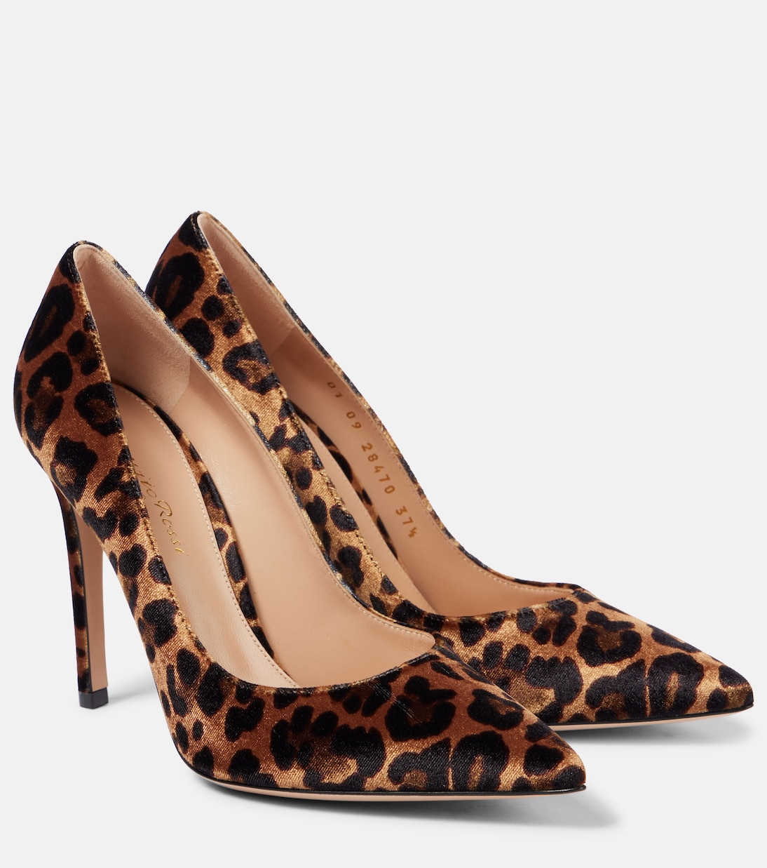 Gianvito 105 leopard-print velvet pumps | Gianvito Rossi