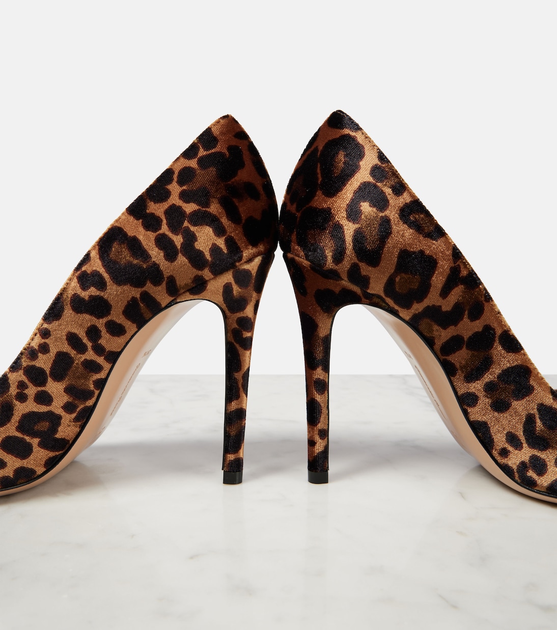 Gianvito 105 leopard-print velvet pumps | Gianvito Rossi