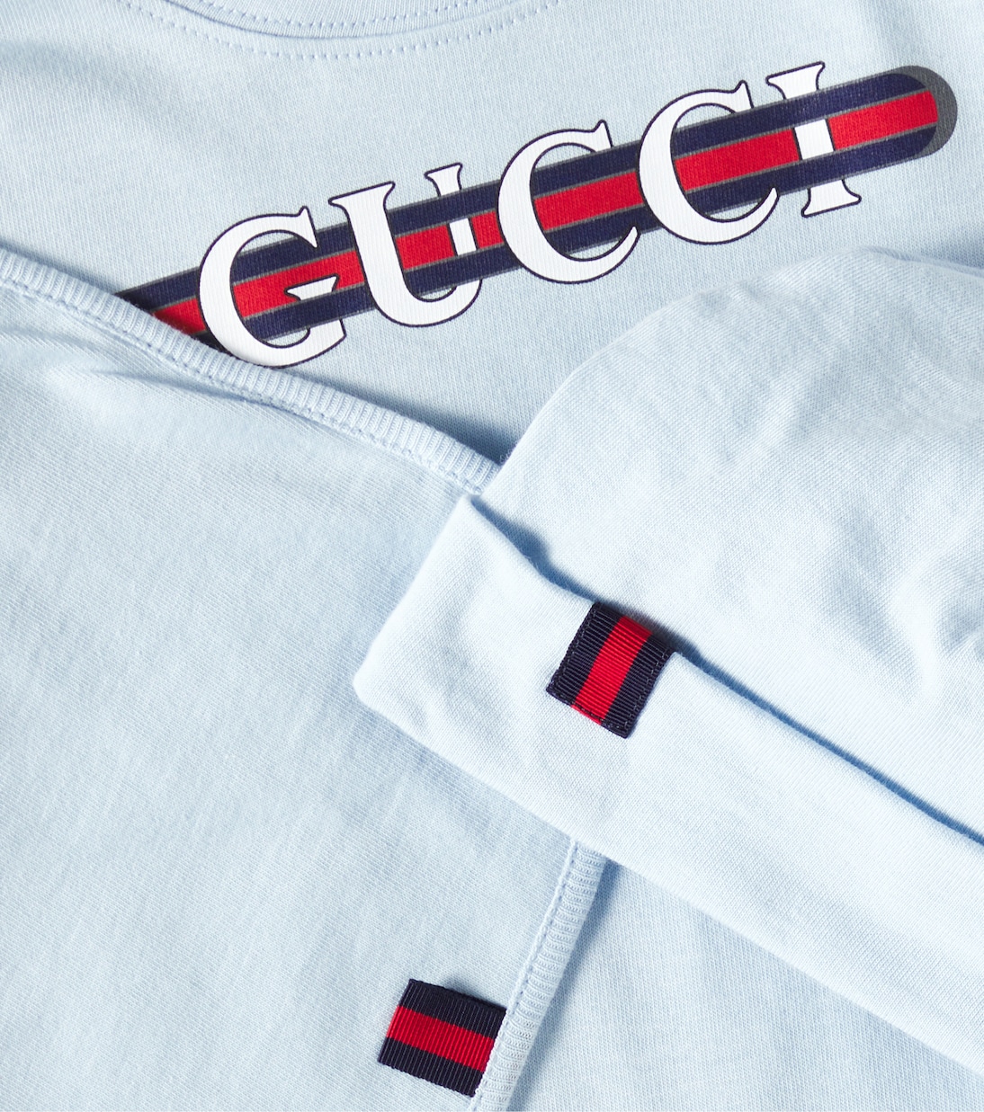 Bebé - set de mono, babero y gorro de algodón | Gucci Kids