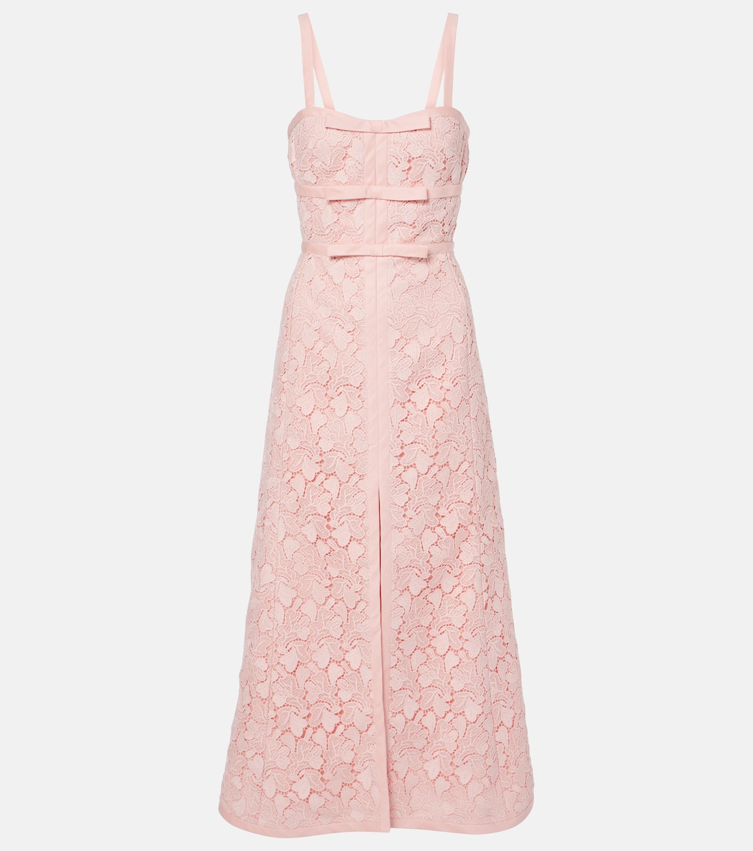 Bow-detail macramé midi dress | Giambattista Valli