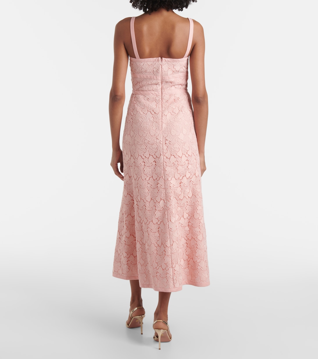 Bow-detail macramé midi dress | Giambattista Valli