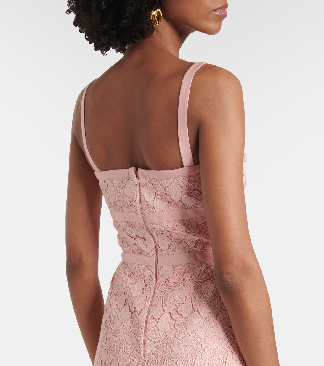 Bow-detail macramé midi dress | Giambattista Valli