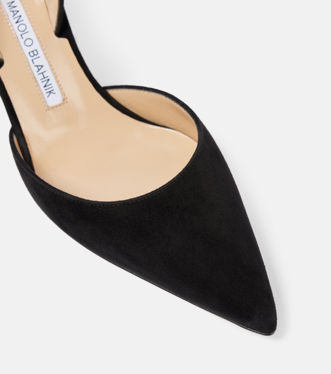 Escarpins Carolyne 70 en daim en noir Manolo Blahnik Mytheresa