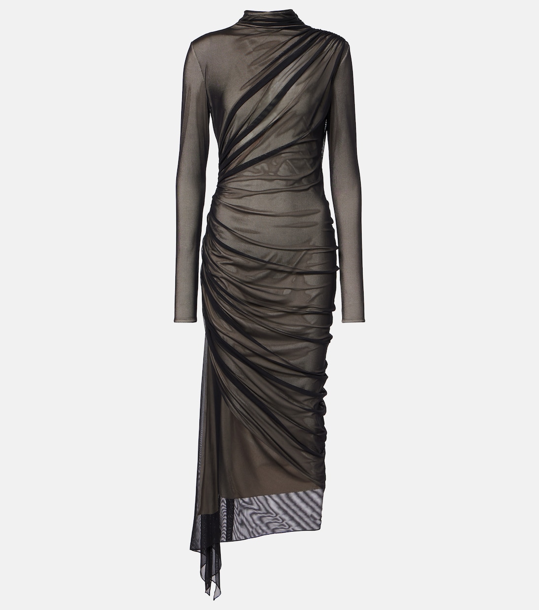 Midikleid aus Mesh | Mugler