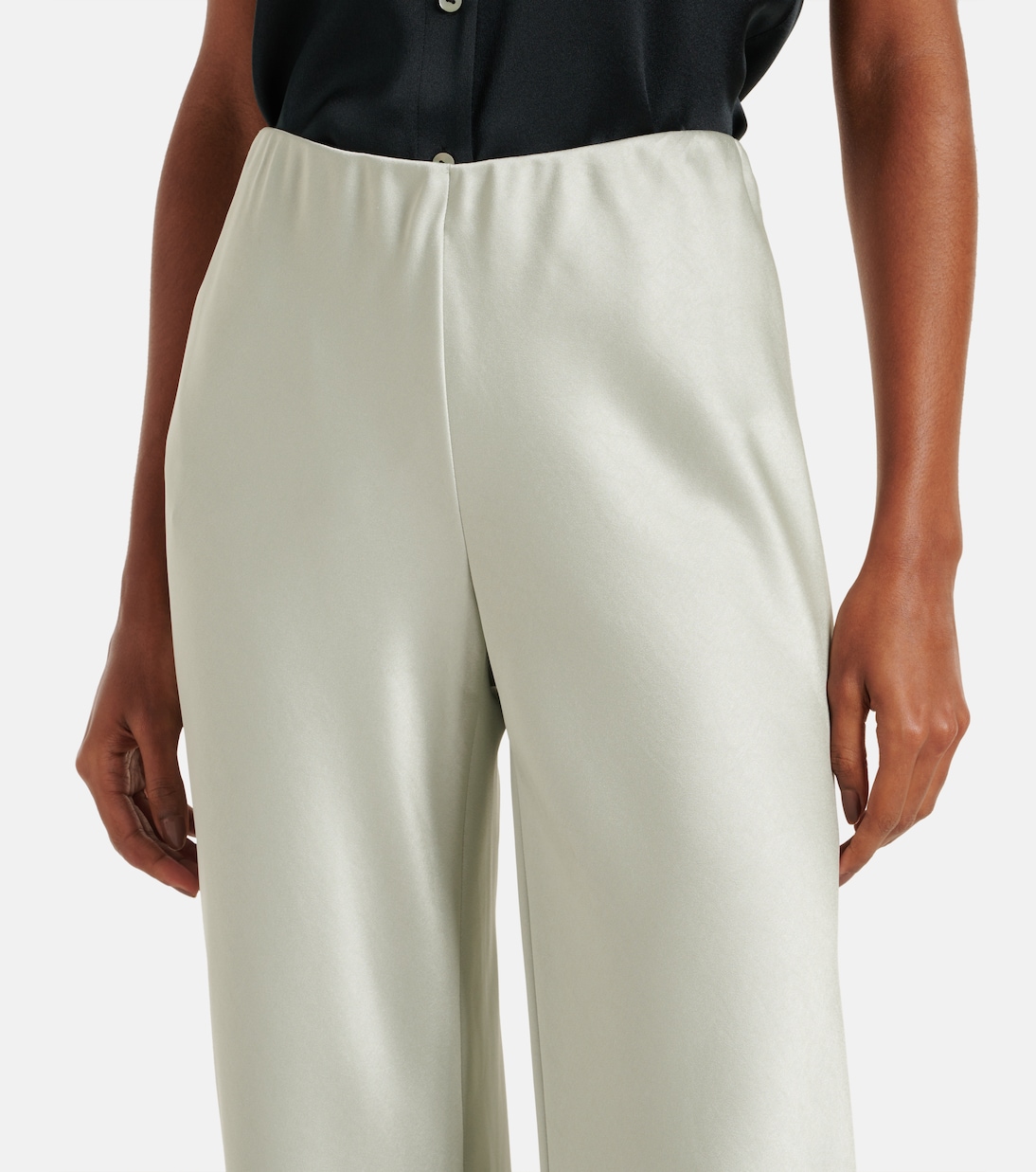 Weite Hose aus Satin | Vince