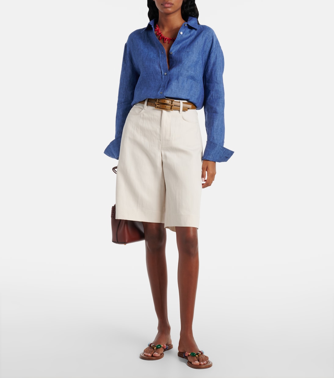 Eric cotton and linen Bermuda shorts | 'S Max Mara