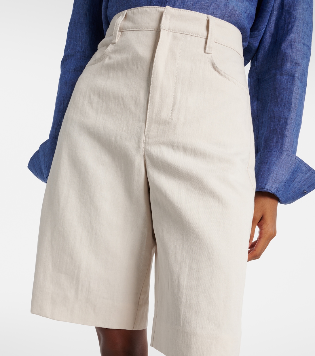 Eric cotton and linen Bermuda shorts | 'S Max Mara