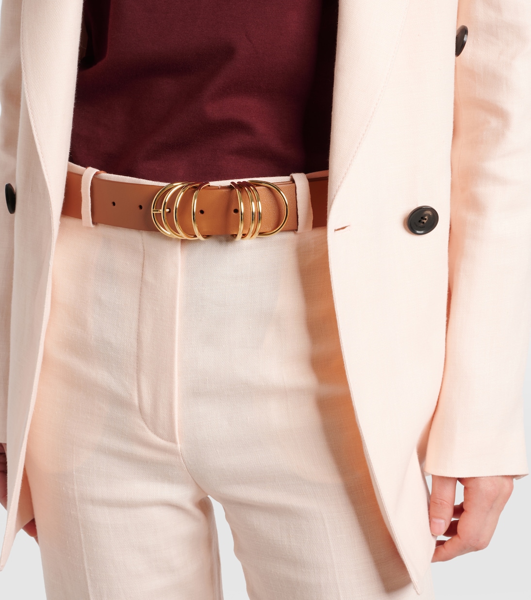 Embellished leather belt | Tod's