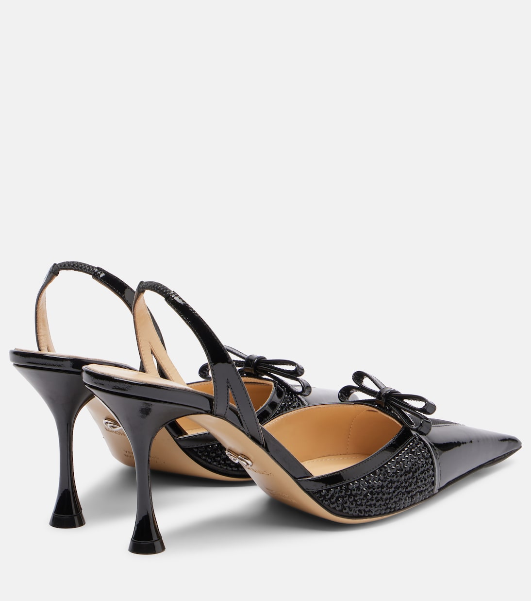 Slingback-Pumps Triangle 85 aus Leder | Mach & Mach