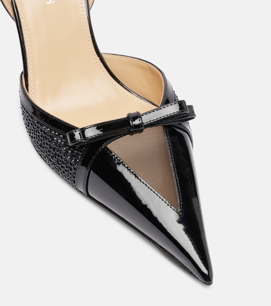 Slingback-Pumps Triangle 85 aus Leder | Mach & Mach