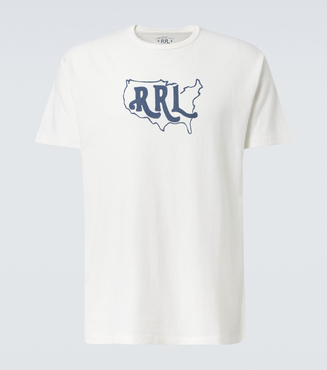 Camiseta de mezcla de algodón estampada | RRL