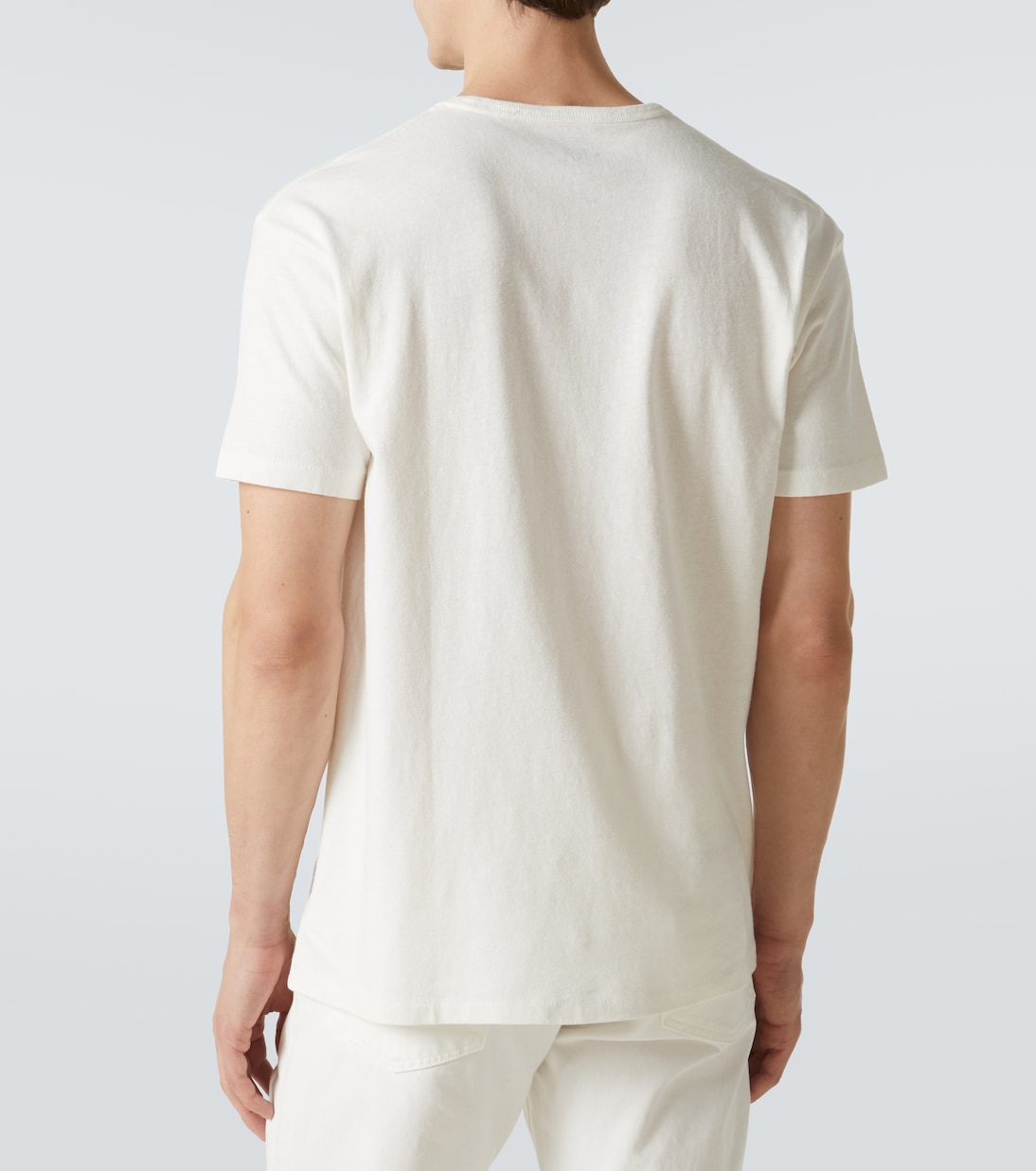 Camiseta de mezcla de algodón estampada | RRL