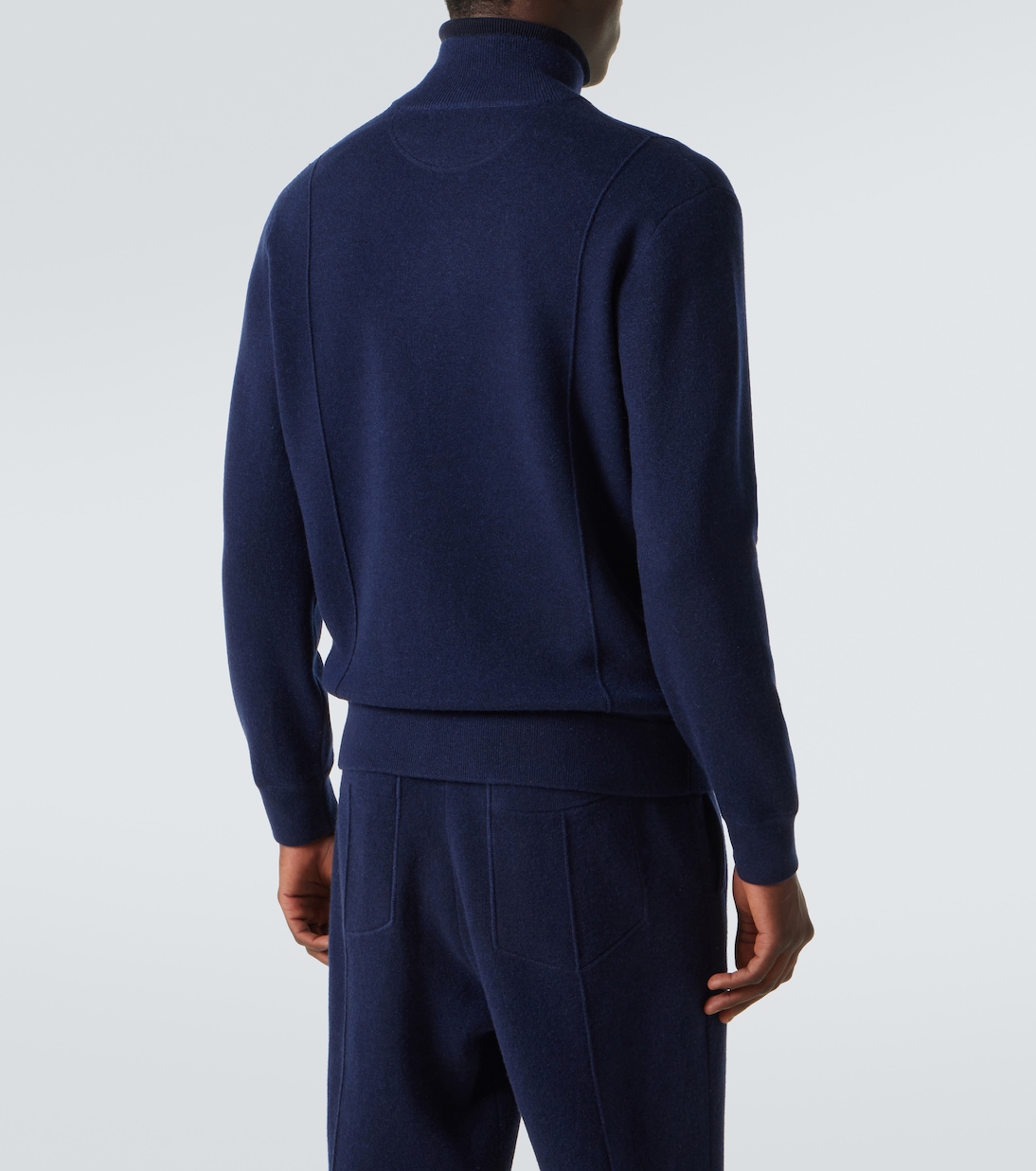 Cashmere-blend zip-up sweater | Brunello Cucinelli