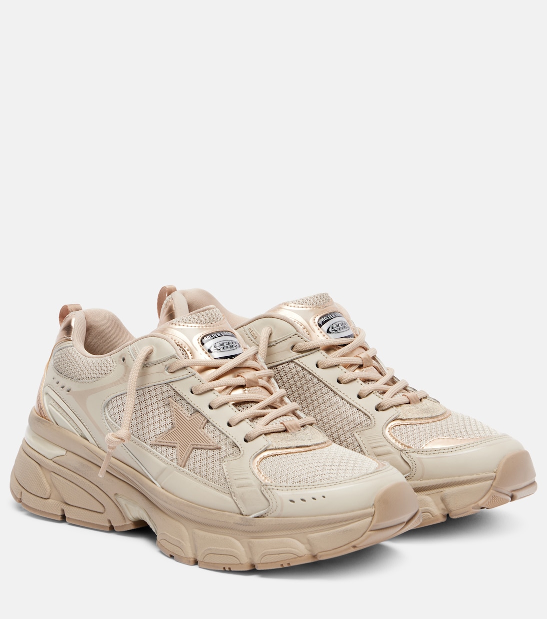 Lightstar leather-trimmed sneakers | Golden Goose