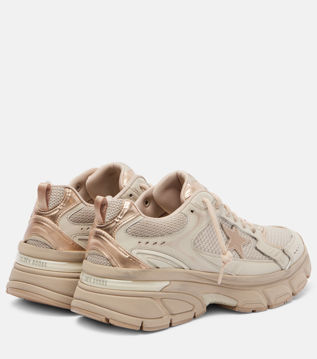 Lightstar leather-trimmed sneakers | Golden Goose