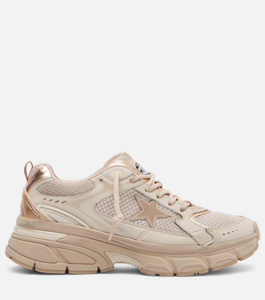 Lightstar leather-trimmed sneakers | Golden Goose