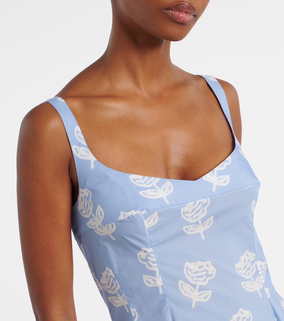 Floral cotton midi dress | Marni