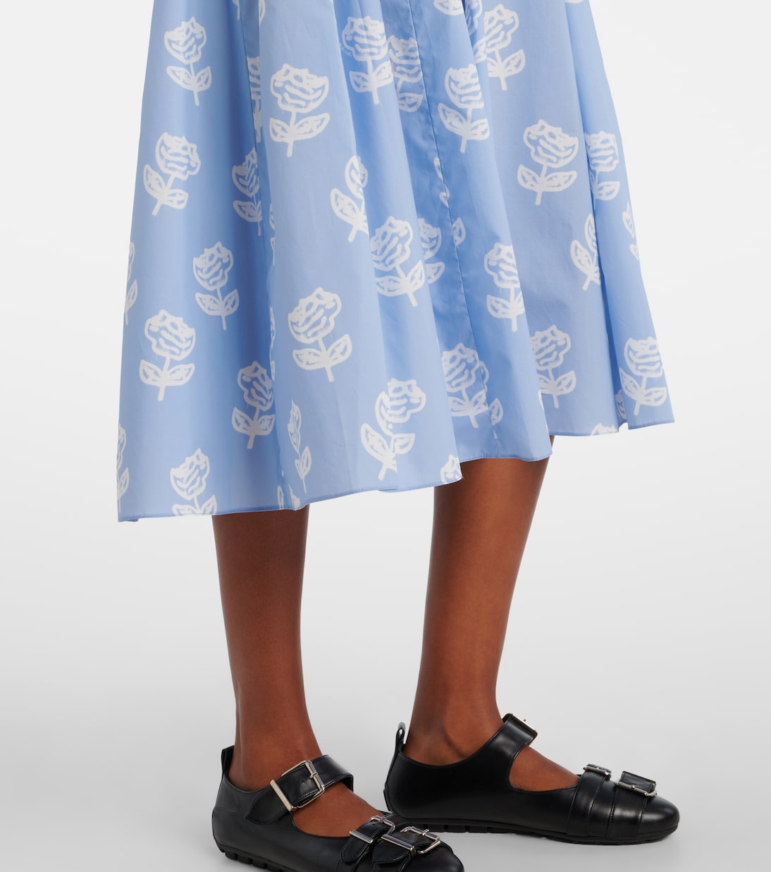 Floral cotton midi dress | Marni